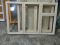 Деревянное окно трехстворчатое с форточкой