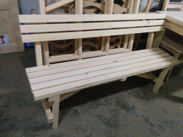Скамейка садовая деревянная
